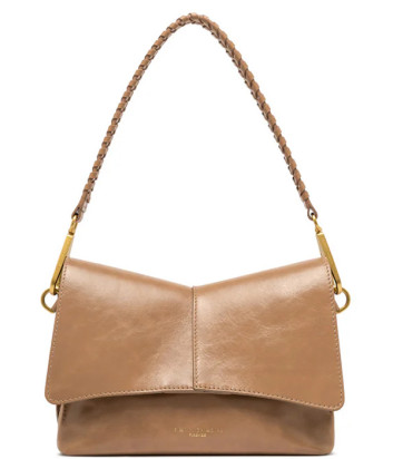 Сумка із вощеної шкіри GIANNI CHIARINI Diva 11940 закривається на клапан руда