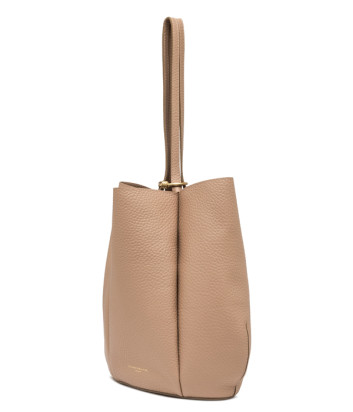 Кожаная сумка GIANNI CHIARINI Lily 12001 имеющая силуэт в форме цветка бежевая