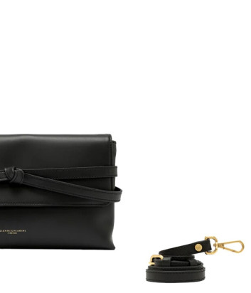 Сумка-клатч из гладкой кожи GIANNI CHIARINI Belty 12146 черная