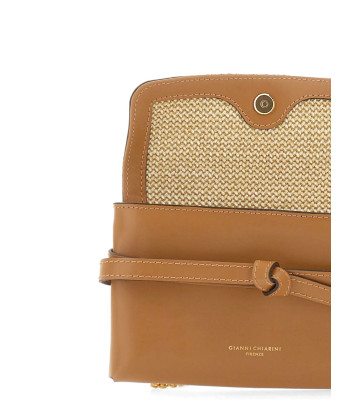 Маленькая кожаная сумочка GIANNI CHIARINI Belty 12145 на цепочке рыжая
