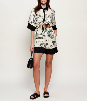 Летний костюм KARL LAGERFELD B2W11016-B2W10027 из тонкой вискозы с принтом