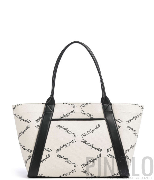 Сумка-шоппер KARL LAGERFELD K/Ville B2W30247 с черным принтом