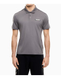 Мужская рубашка-поло EA7 Emporio Armani 7M001477 AF10375 из легкого хлопка серая