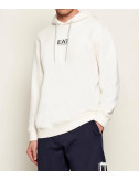 Мужская толстовка из хлопка EA7 Emporio Armani 7M001328 AF17787 молочная