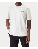 Футболка з легкої бавовни EA7 Emporio Armani 7M001327 AF17789 молочна