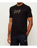 Футболка с крупным лого EA7 Emporio Armani 7M001562 AF17789 черная