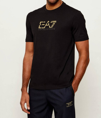 Футболка с крупным лого EA7 Emporio Armani 7M001562 AF17789 черная