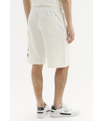 Спортивные шорты EA7 Emporio Armani 7M001329 AF17787 из дышащего хлопка молочные
