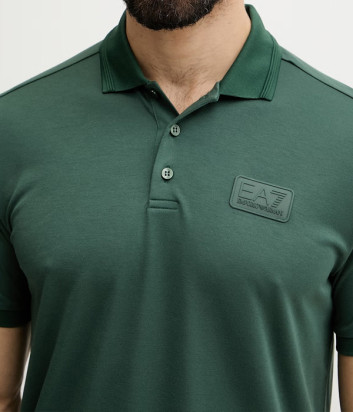 Мужское поло классического кроя EA7 Emporio Armani 7M001359 AF13862 зеленое