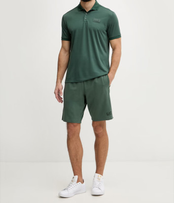 Мужское поло классического кроя EA7 Emporio Armani 7M001359 AF13862 зеленое