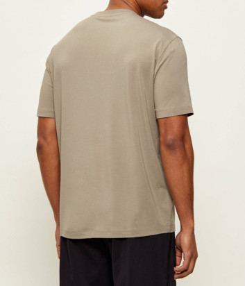 Мужская футболка EA7 Emporio Armani 7M002280 AF20821 с принтом бежевая