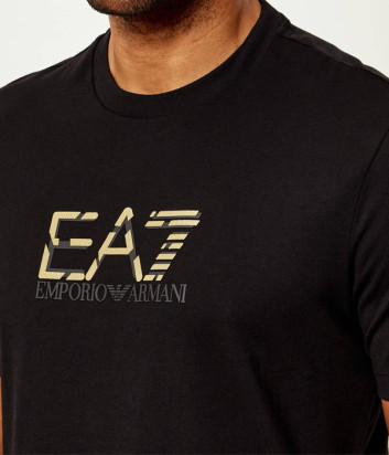 Футболка с крупным лого EA7 Emporio Armani 7M001562 AF17789 черная