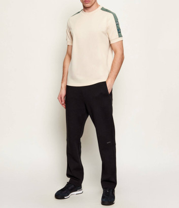 Футболка из тонкого трикотажа EA7 Emporio Armani 7M001507 AF16548 бежевая