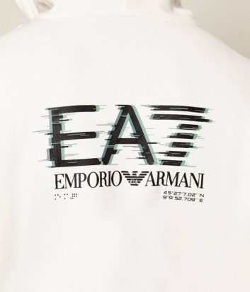 Мужская толстовка из хлопка EA7 Emporio Armani 7M001328 AF17787 молочная