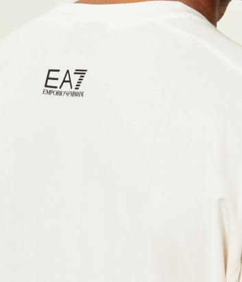 Мужская футболка свободного кроя EA7 Emporio Armani 7M001584 AF20821 молочная