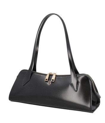 Сумка в гладкой коже TOSCA BLU Hollywood TS2638B85 минималистичный дизайн черная