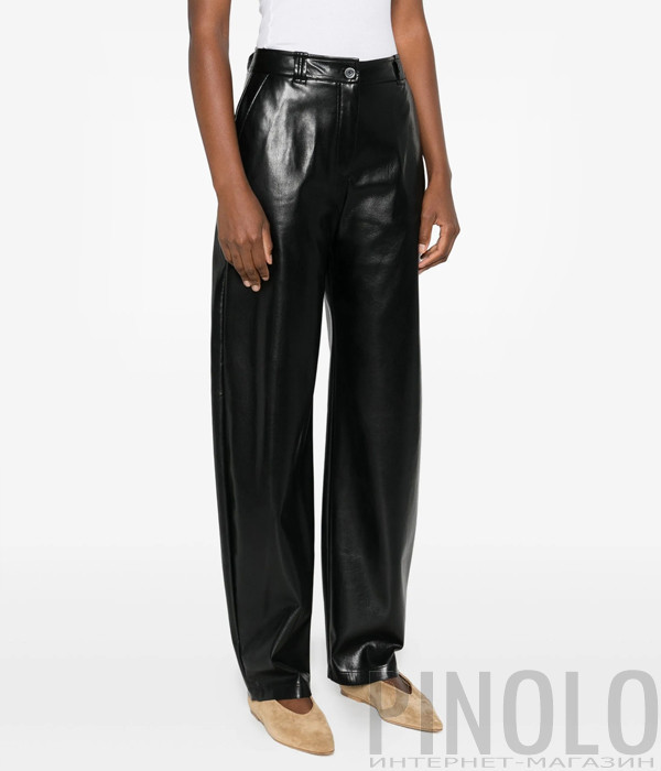 Брюки из искусственной кожи PINKO 105371 A2P4 черные