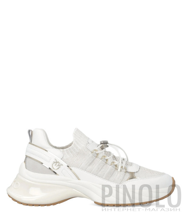 Текстильные кроссовки PINKO Ariel 34 SS0141 P128 белые