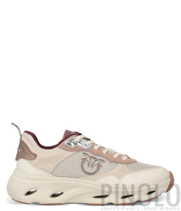 Кроссовки с аппликацией PINKO Pink 09 SS0167 P132 бежевые