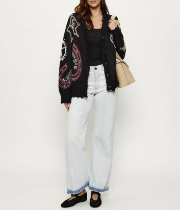 Джинсы широкого кроя PINKO 106383 A34X голубые