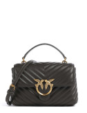 Сумка в стеганной коже PINKO Love Lady Puff Mini 100044 A0GK темно-коричневая