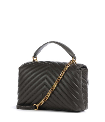 Сумка в стеганной коже PINKO Love Lady Puff Mini 100044 A0GK темно-коричневая