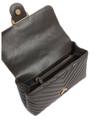 Сумка в стеганной коже PINKO Love Lady Puff Mini 100044 A0GK темно-коричневая