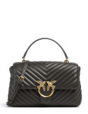 Сумка в стеганной коже PINKO Love Lady Puff Classic 100043 A0GK коричневая