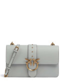 Сумка через плече PINKO Love One Classic 105857 A0F1 із золотистою фурнітурою сіра
