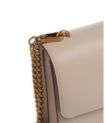 Сумка через плечо PINKO Love One Classic 105857 A0F1 с золотистой фурнитурой пудровая