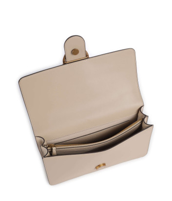 Сумка через плечо PINKO Love One Classic 105857 A0F1 с золотистой фурнитурой пудровая