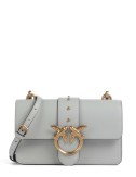 Сумка через плечо PINKO Love One Mini 105856 A0F1 с золотистой фурнитурой серая