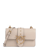 Сумка через плече PINKO Love One Mini 105856 A0F1 із золотистою фурнітурою бежева