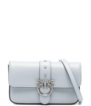 Сумка через плече PINKO Baby Love Bag 105353 A0QO із сріблястою фурнітурою блакитна