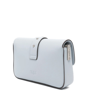 Сумка через плечо PINKO Baby Love Bag 105353 A0QO с серебристой фурнитурой голубая