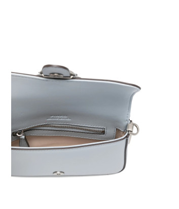 Сумка через плечо PINKO Baby Love Bag 105353 A0QO с серебристой фурнитурой голубая