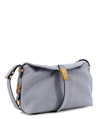 Сумка через плечо из замши PINKO 105895 A0F6 голубая