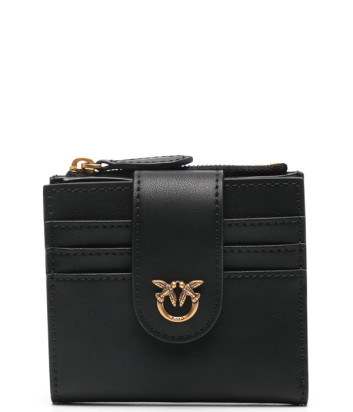 Кошелек из гладкой кожи PINKO 103610 A0F1 с логотипом черный