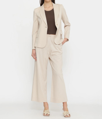 Костюм пиджак и брюки WEEKEND Max Mara WKDCARBONE-WKDMODICO бежевый