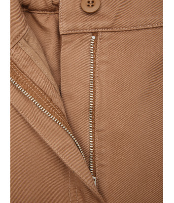 Укороченные джинсы до щиколотки WEEKEND Max Mara WKDARIETE широкого силуэта коричневые