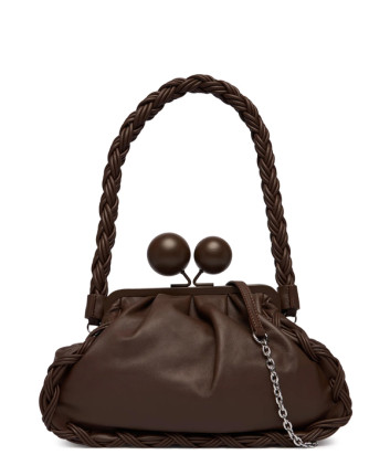 Средняя сумка Pasticcino WEEKEND Max Mara WKALECITO из кожи наппа коричневая