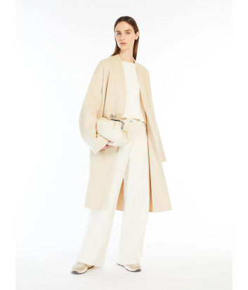 Мягкая кожаная сумка WEEKEND Max Mara CUBICO Pasticcino Bag Medium белая