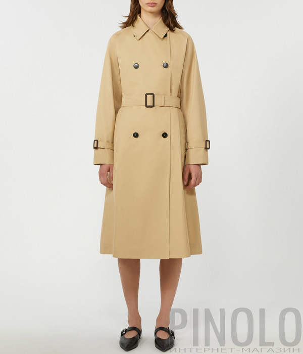 Двостороннє пальто-тренч міді WEEKEND Max Mara WKDCANASTA бежеве