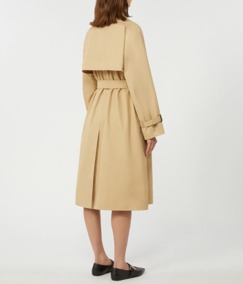 Двустороннее пальто-тренч миди WEEKEND Max Mara WKDCANASTA бежевое