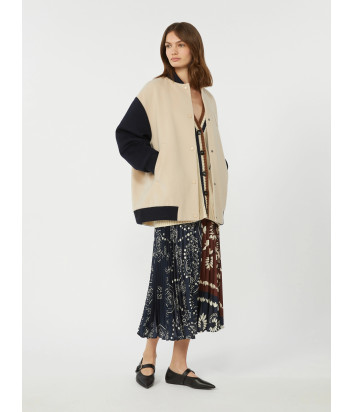 Двусторонняя шерстяная куртка-бомбер WEEKEND Max Mara WKDELLISSE песочная