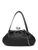 Кожаная сумка WEEKEND Max Mara CUBICO Pasticcino Bag Medium черная