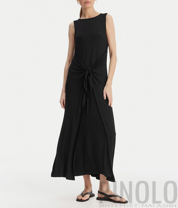 Длинное платье EMPORIO ARMANI EW003413 AF20240 черное
