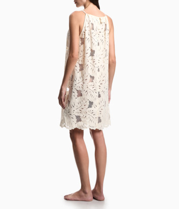 Пляжное платье с кружевным узором EMPORIO ARMANI EW004090 AF20798 белое