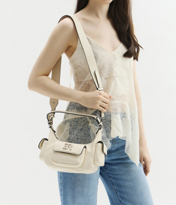 Сумка с внешними карманами ERMANNO FIRENZE 12402106 молочная