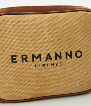 Сумка через плечо ERMANNO FIRENZE 12402194 с логотипом коричневая
